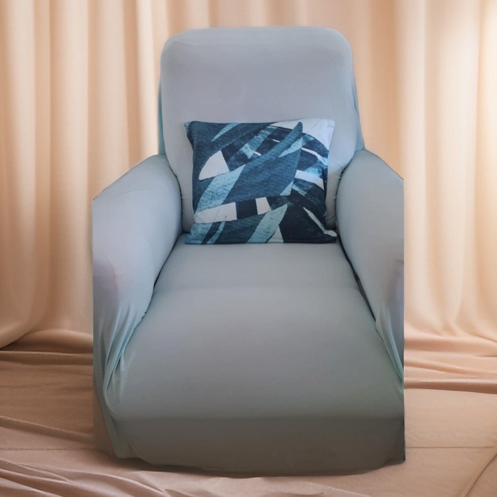 Housse de fauteuil canapé uni