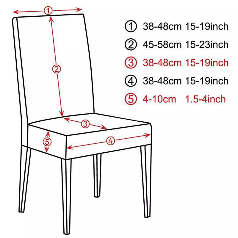 Housse de chaise sans accoudoirs